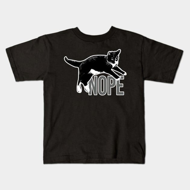 Nope, Not Today, Cat Lover's Gift Kids T-Shirt by McNutt